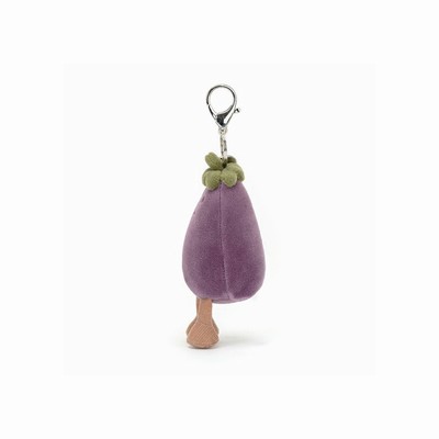 Jellycat Vivacious Vegetable Aubergine Dije Para Bolso | ZPOD-50974